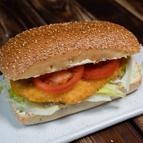 Sandwich mit Hähnchenschnitzel