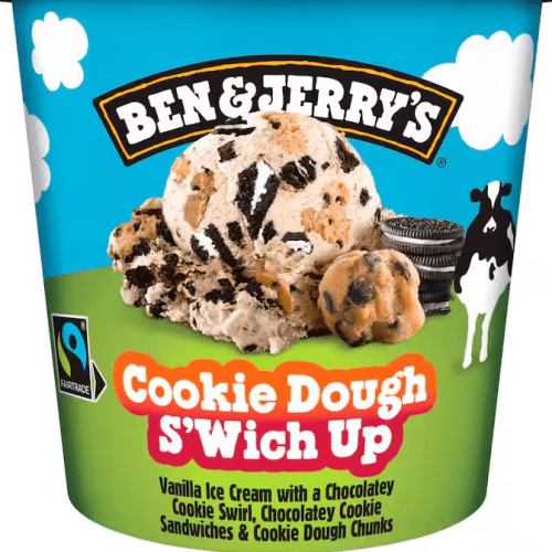 Ben Jerrys Cookie Dough Wich Up465ml