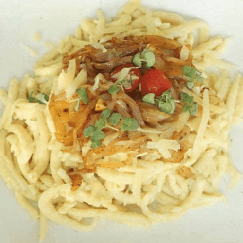 Schwäbische Käsespätzle (vegetarisch)