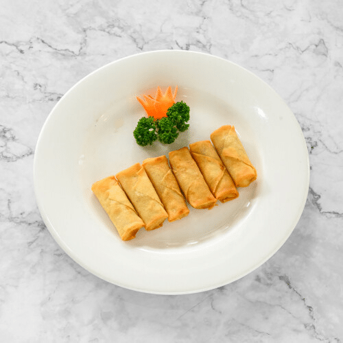 Mini-Frühlingsrollen (6 Stück, vegetarisch)
