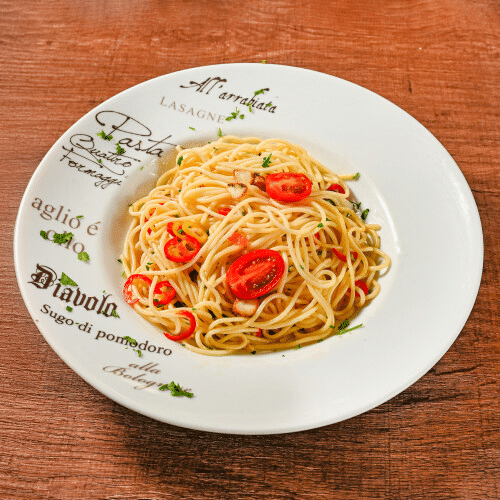 Spaghetti Aglio Olio e Peperoncino (vegetarisch)