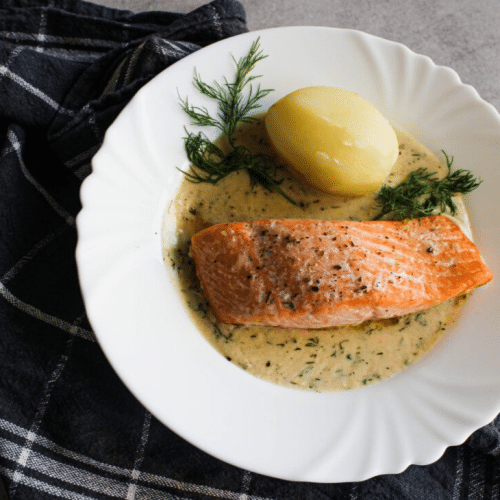 Gegrilltes Lachsfilet