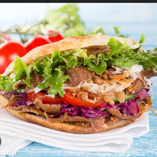 Drehspießtasche im Fladenbrot