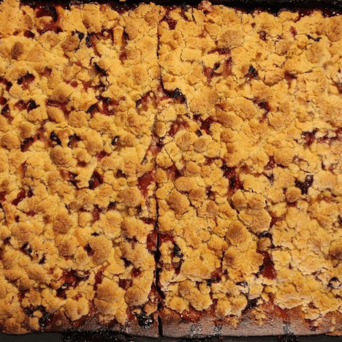 Ganzer Blechkuchen frisch