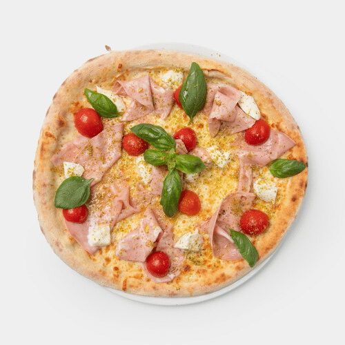 Pizza Weiß Mortadella
