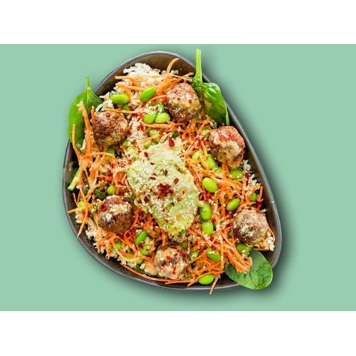 Meatless Meatball Bowl