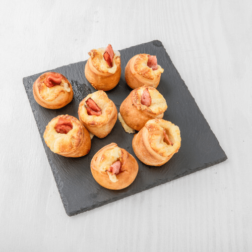 Snack-Rollis mit Hinterschinken und Käse (8 Stück)