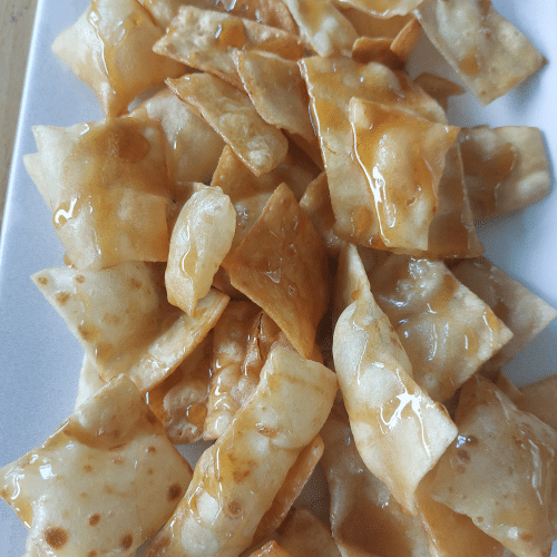 Chrispy Crepes mit Honig