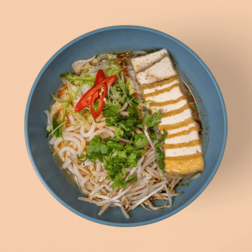 Spicy Tofu Udon Noodlesoup