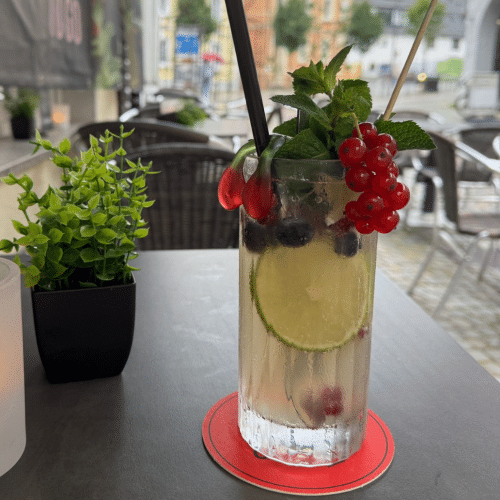 Hausgemachte Limonade Holunder-Minze 0,4l