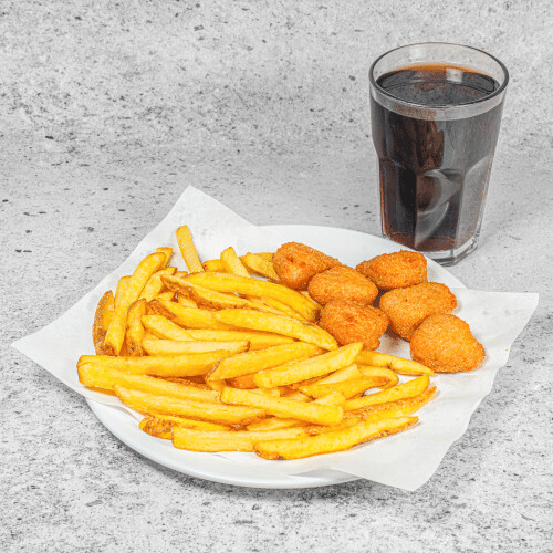 Chili-Cheese Nuggets Menü (6 Stück)