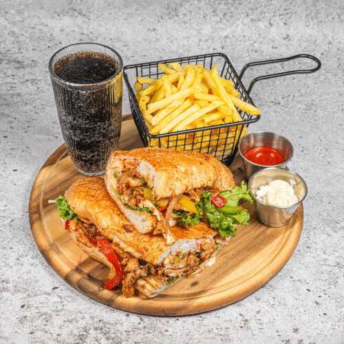 Fajita Sandwich Menü