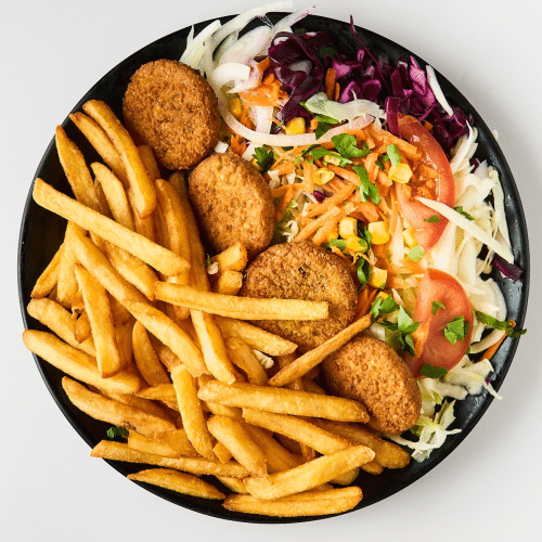 Falafel Pommes Teller