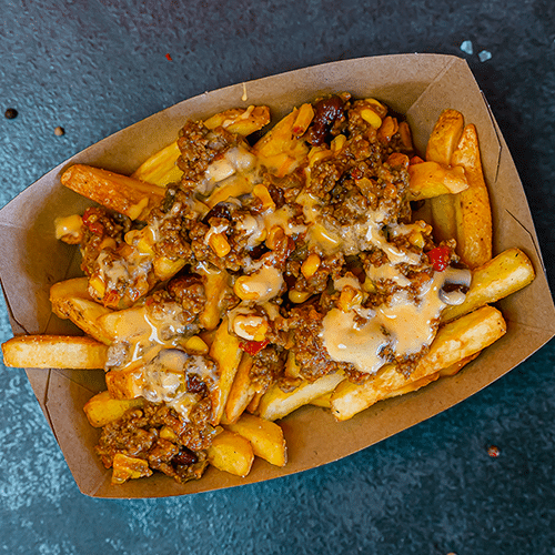 Poutine Chili Cheese (scharf)