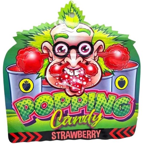 Dr Sour Popping Candy Erdbeere 15g