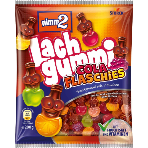 Lachgummi Cola Flaschis