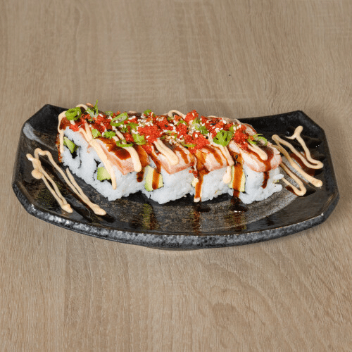 66 Sake Aburi Roll I.O.