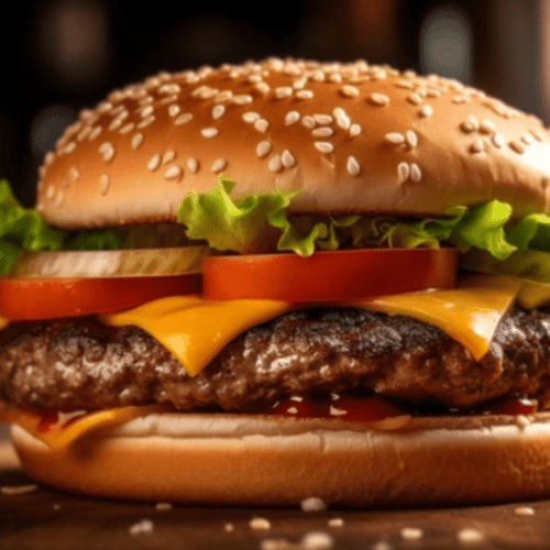 Cheeseburger (scharf)