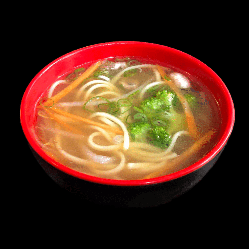 Vegetarische Nudelsuppe