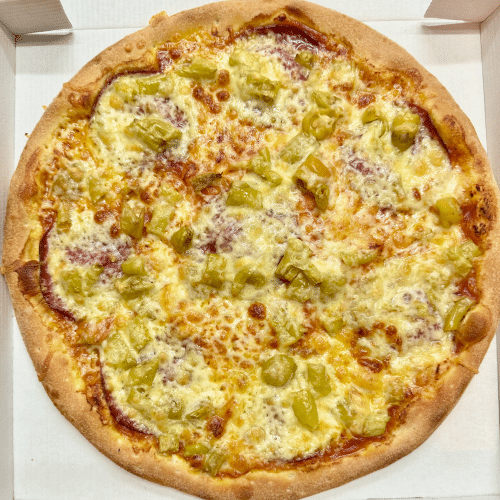 Pizza Salami und Peperoni