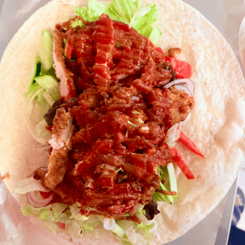 Wrap mit Crispy Chicken