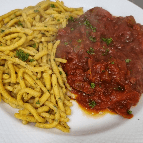 Paprikaschnitzel nach ungarischer Art