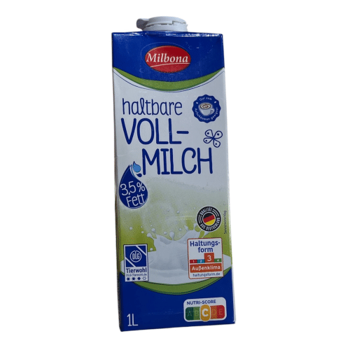 Milbona haltbare Vollmilch 1l