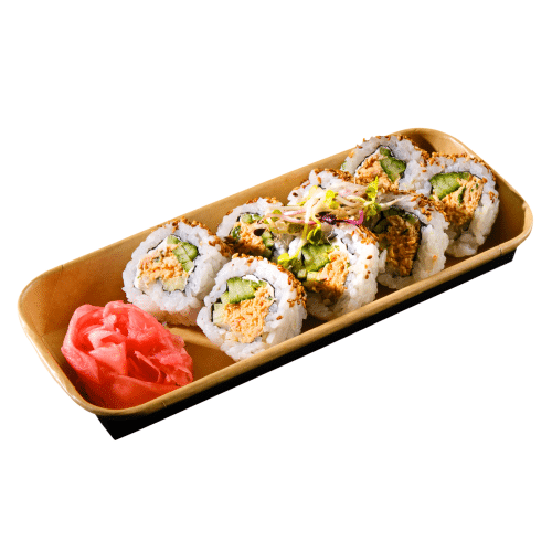 California Lachs-Salat Roll, Sesam