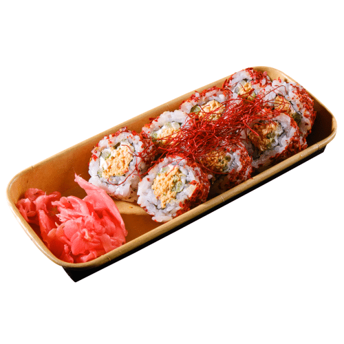 California Spicy Tuna-Salat Roll, Chili-Flocken