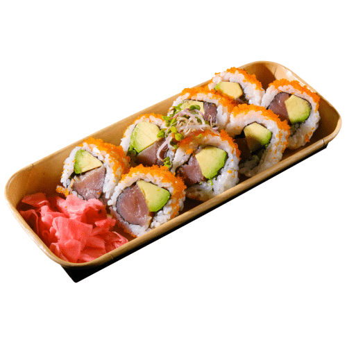 California Tuna Avocado Roll, Masago