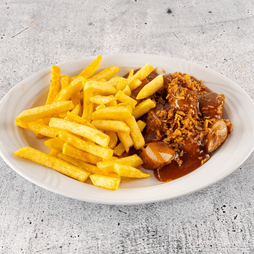 Currywurst - mit Pommes