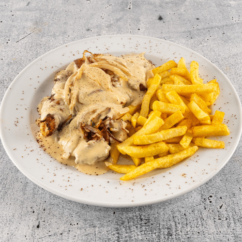 Zwiebel Rahmschnitzel