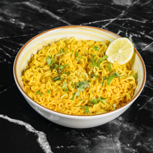 Lemon Coriander Maggi (vegan)