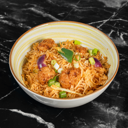 Manchurian Fried Rice (vegan)