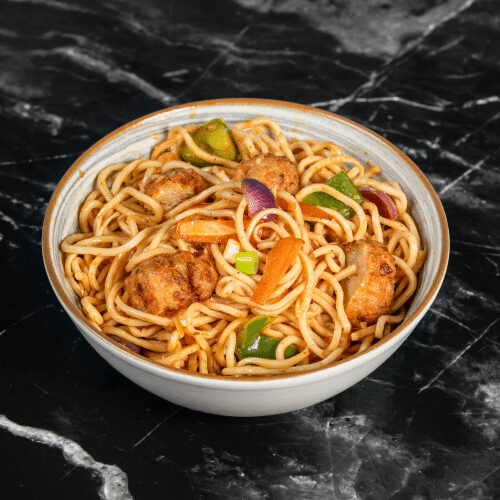 Manchurian Noodles (vegan)