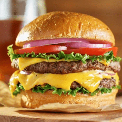 Double Smashed Cheeseburger