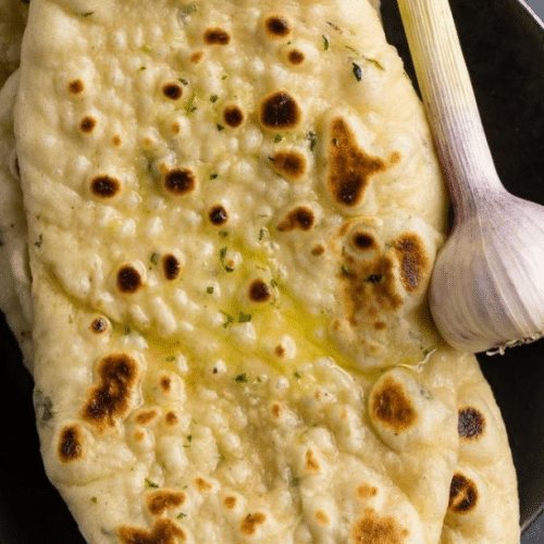 Naan mit Knoblauch