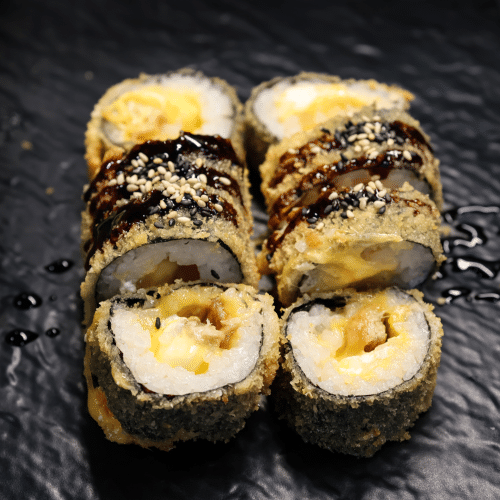Frittierte Rollen Aal