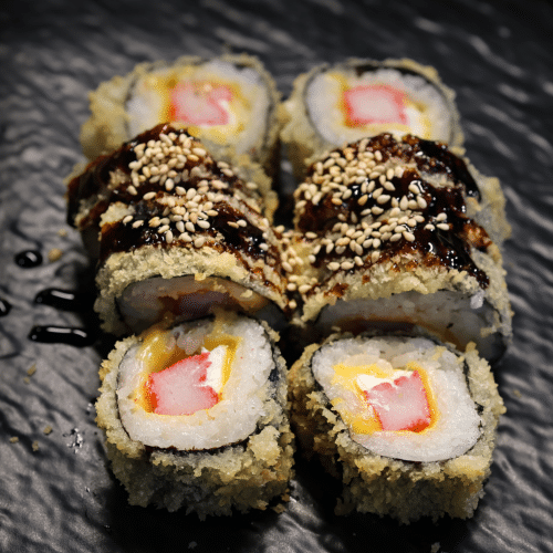 Frittierte Rollen Surimi