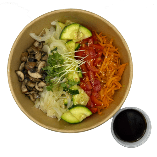 Bibimbap (Vegan, mit Sojasauce)