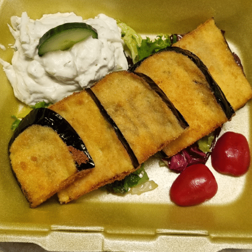 Gebackene Aubergine