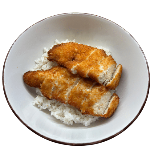Reis mit Crispy Chicken