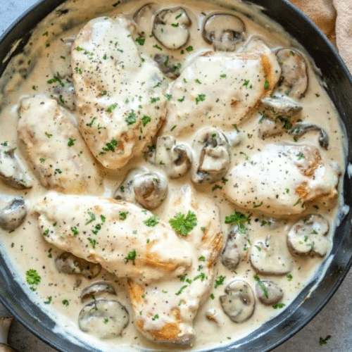 Cream chicken