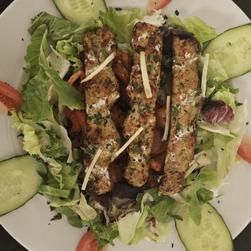 Gegrillte Hackfleischspieße - Seekh Kebab