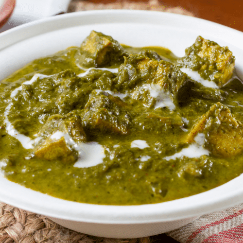 Hähnchen mit Blattspinat - Chicken Saag