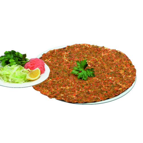 Lahmacun mit Salat