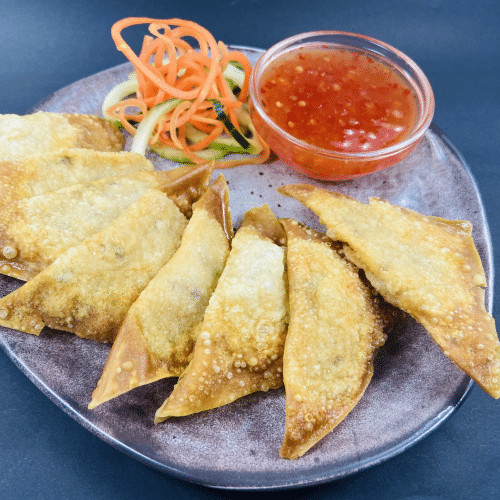 Gebackene Wantan (4 Stück)