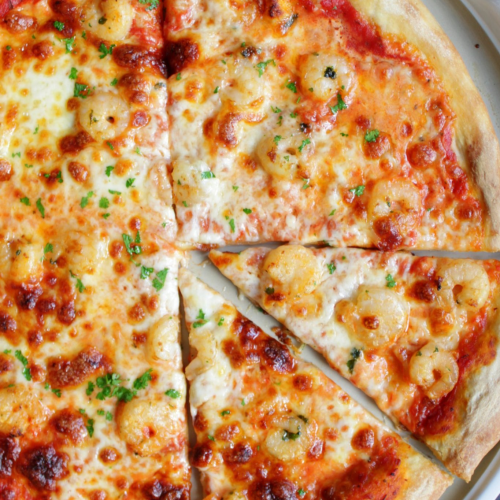 Pizza Garnelen