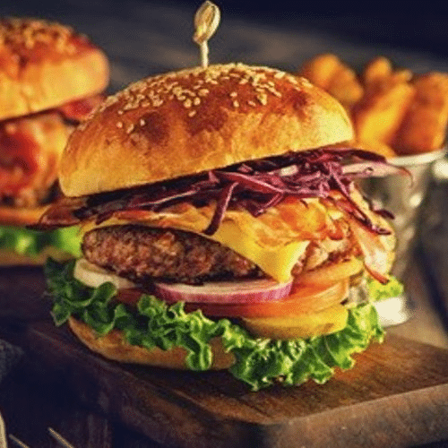 Amerikanischer Cheese Burger