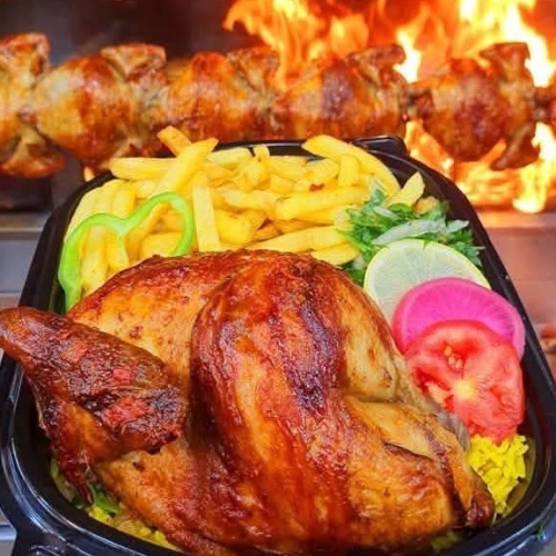 Gegrilltes Hähnchen